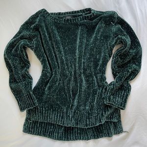 Green Velvet Crew-Neck Knit Sweater | Honest Prices & Pictures